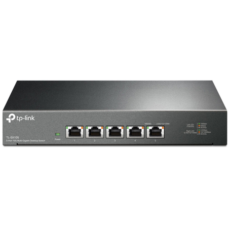 TP-Link TL-SX105 5-Port 10G Desktop/Wall-Mount Unmanaged Ethernet Switch