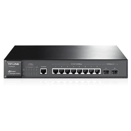 TP-Link TL-SG3210 JetStream 8-Port Gigabit L2 Managed Switch with 2 SFP Slots