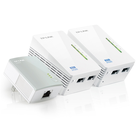 TP-Link 300Mbps AV500 Wi-Fi Powerline Extender 3-Pack Edition Kit