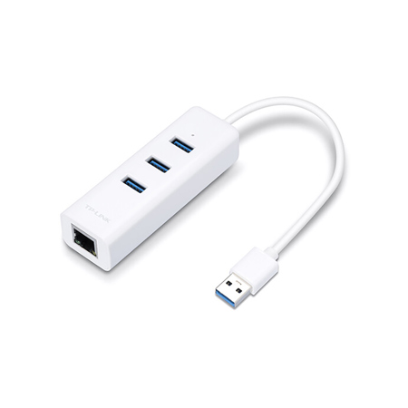 TP-Link UE330 3-Port USB 3.0 Type-A Hub with Gigabit Ethernet Adapter