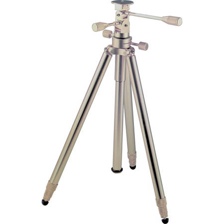 Tiltall Classic 3-Section Aluminum Alloy Tripod/Monopod w/3-Way Pan Head, Silver