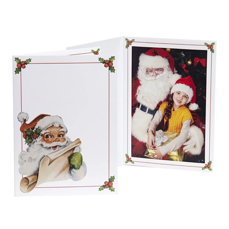 Tyndell Photographic Profit Line Vintage Santa Photo Folder Frame, 25-Pack