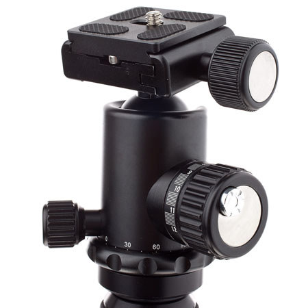 Tiltall 4 Section Traveler Tripod/Ball Head, Folds 16in