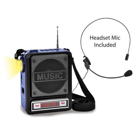 Technical Pro WASP100 Bluetooth Wireless Rechargeable Speaker w/Wired Headset