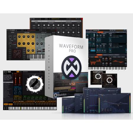 Tracktion Waveform Pro 12 Music Production Software Upgrade from Waveform Pro 11 with Recommended Content Bundle, Download