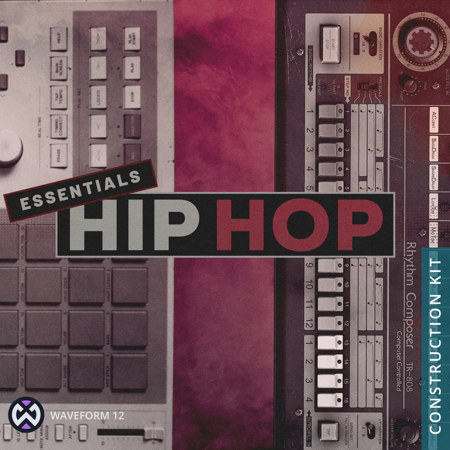Tracktion Hip Hop Essentials Construction Kit for Waveform 12 Free/Pro 12 Music Production Software, Download