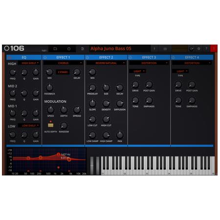Tracktion RetroMod 106 Juno Synthesizer Emulation Software, Download