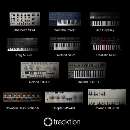 Tracktion RetroMod LoFreq Classic Synthesizer Emulation Software, Download