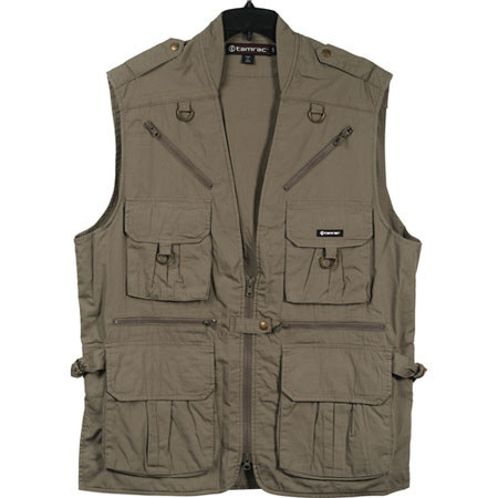 Tamrac 153 - World Correspondent's Vest - X-Large Khaki
