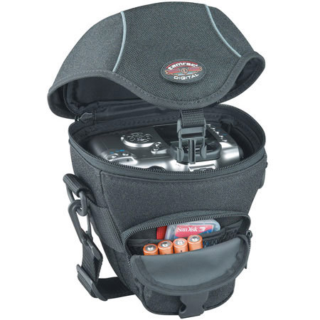 Tamrac Travel Zoom 4, Holster Style Case for Digital or 35mm SLR with Mounted Lens up to 3 3/4" Long, Black