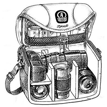 Tamrac 560304 System 3 Compact Camera Bag Cameras, Blue