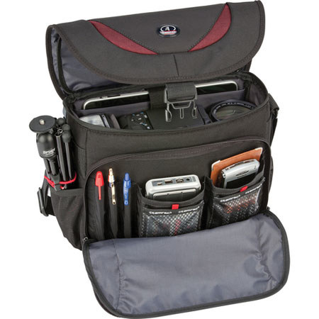 Tamrac 5723 Zuma 3 Photo/iPad/Netbook Bag, Black/Burgundy