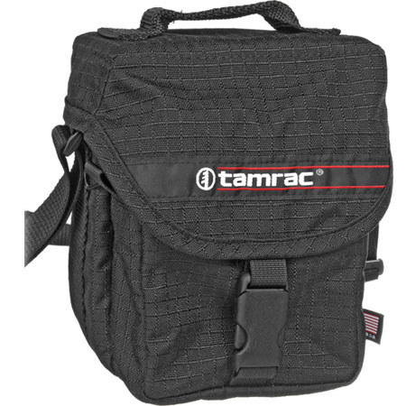 Tamrac 600 Expo Jr., Small Shoulder Bag for Point & Shoot Cameras or Small Binoculars, Black.