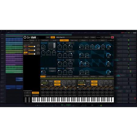 Tracktion BioTek 2 Organic Synthesizer Virtual Instrument Software Plug-In, Electronic Download