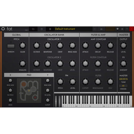 Tracktion RetroMod FAT Contemporary Moog Synthesizer Emulation Software,Download