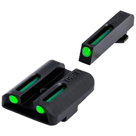 TruGlo TG131GT1 Tritium Fiber Optic Sight Set, Glock Low