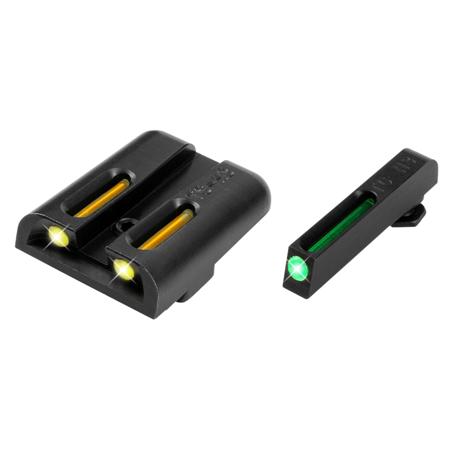 TruGlo TG131GT1Y Tritium Fiber Optic Sight Set, Glock Low, Yellow Rear