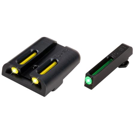 TruGlo TG131GT2Y Tritium Fiber Optic Sight Set, Glock High, Yellow Rear