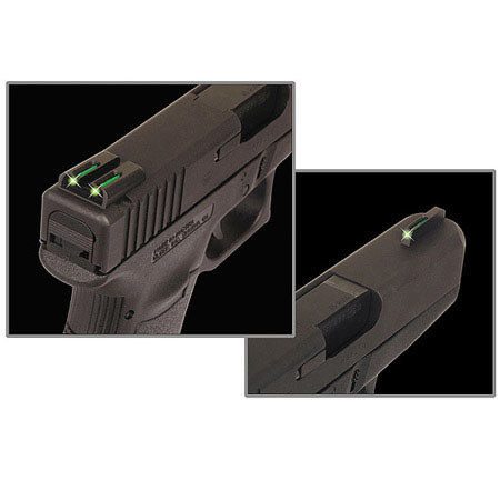 TruGlo Tritium Fiber Optic Sight for Sig #8 Front/Rear, Green