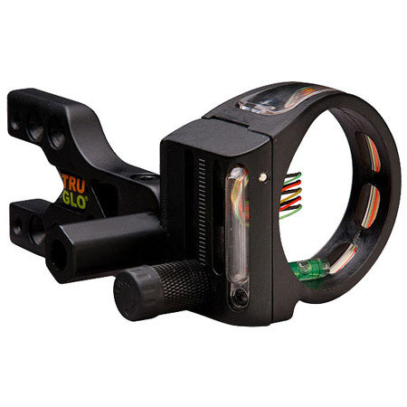 TruGlo Tru-Site Xtreme Archery Sight with Light, 5 Pin, .029 Diameter, Black