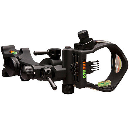 TruGlo Micro-Brite 5-Pin Sight with Detachable Bracket and Light, Black