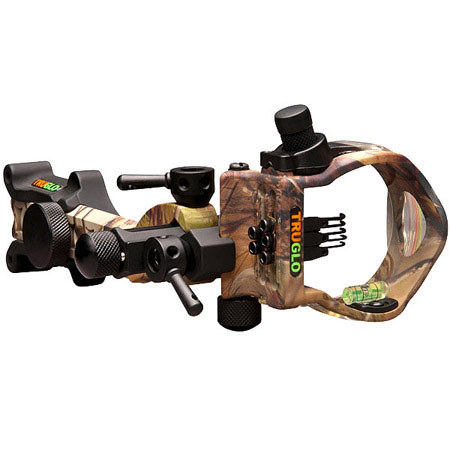 TruGlo Micro-Brite 5-Pin Sight with Detachable Bracket and Light, APG Camo