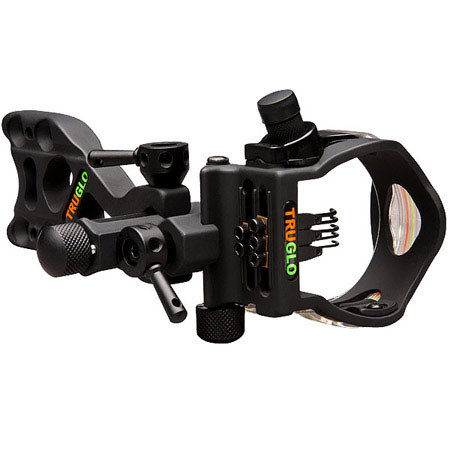 TruGlo Micro-Brite 5-Pin Sight with Fixed Bracket and Light, Black