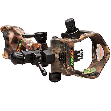 TruGlo Micro-Brite 5-Pin Sight with Fixed Bracket and Light, Lost Camo