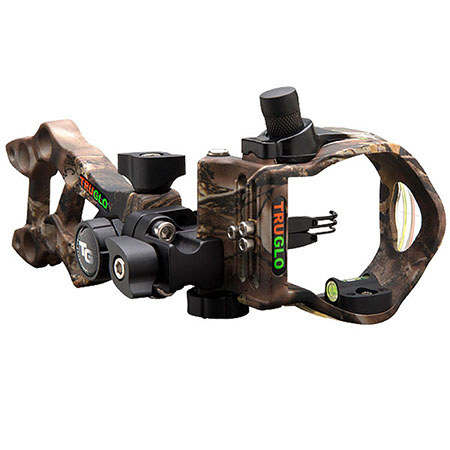 TruGlo Rival Hunter 3 Light Pin Bow Sight, .019" Diameter Lost Camo