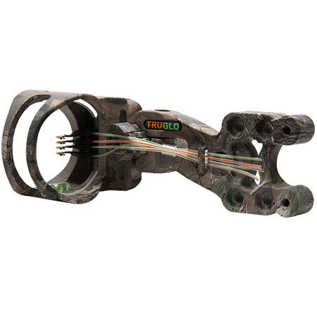 TruGlo Carbon XS Archery Sight, 4 Pin (4x.019) with Light, RealTree Xtra