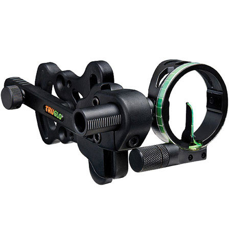 TruGlo Range Rover 1 Light 1-Pin Bow Sight, .019" Pin Diameter, Black