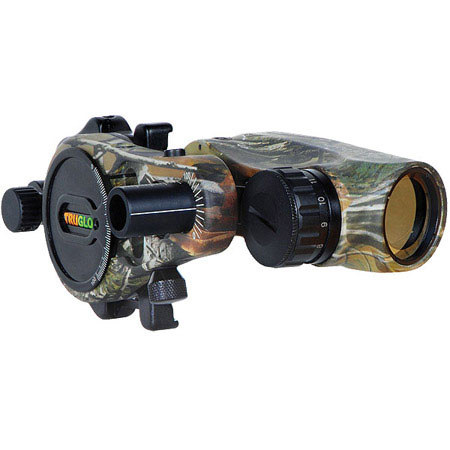 TruGlo Pwr-Dot Electronic Archery Sight, Green Aiming Dot, APG Camo