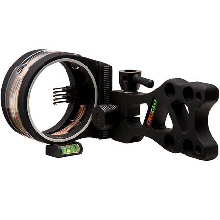TruGlo TSX Pro Tool-Less 5 Pin Bow Sight, .019" Fiber Optics, Black