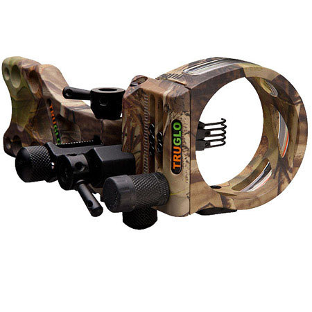 TruGlo TSX Pro Micro-Adjust 5 Pin Bow Sight, .019" Diameter, APG Camo