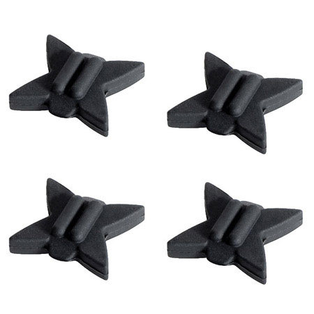 TruGlo Tru-Block String Silencers, 4 Pack, Black