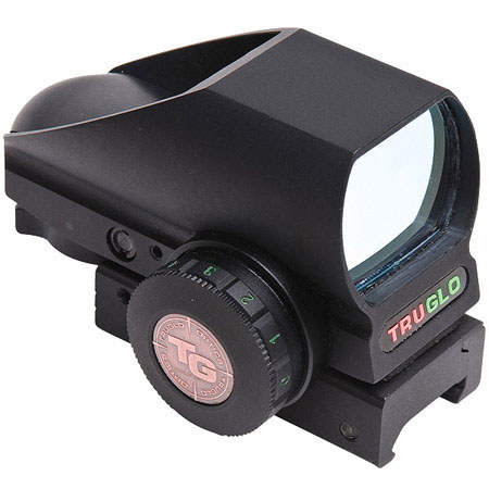 TruGlo 1x34mm Crossbow Dual Color Open Red-Dot Scope, Black