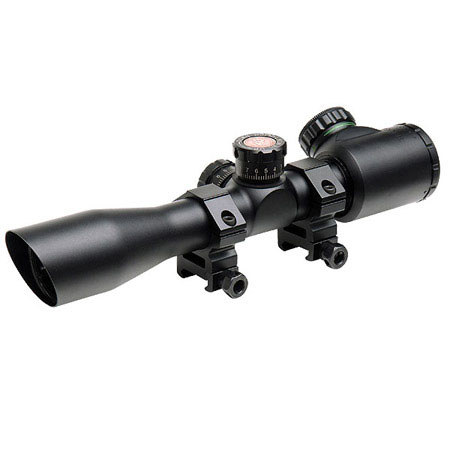 TruGlo 4x32 Tactical Riflescope, Illuminated Mil-Dot Reticle, 1" Center Tube