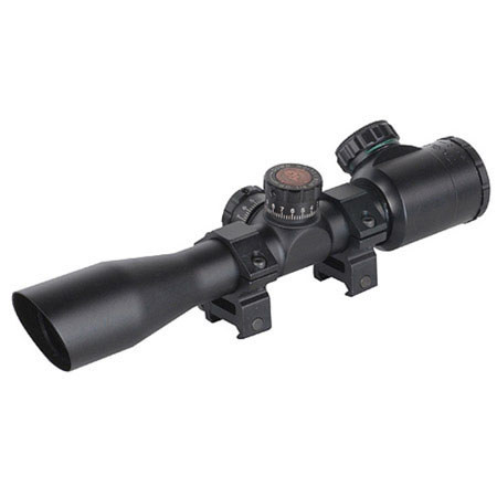 TruGlo 4x32 Tru-Brite Xtreme Tactical Riflescope, Illum Mil-Dot Reticle, 1" Tube