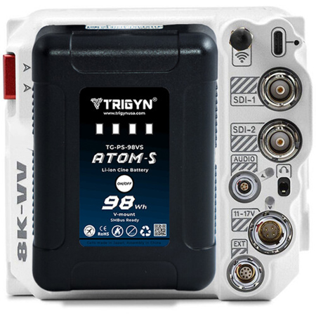 TRIGYN TG-PS-98VS ATOM-S SMBus Pocket 98Wh V-Mount Li-Ion Rechargeable Battery