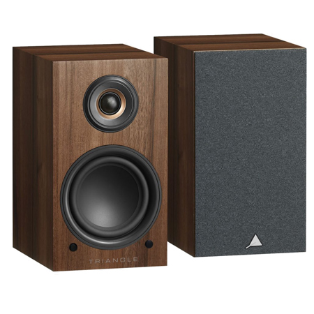 Triangle LN01A 2-Way Wireless Bluetooth Bookshelf Speakers, Pair, Chestnut
