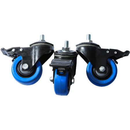 Triad-Orbit TC Dual Locking Studio Casters, Set of 3