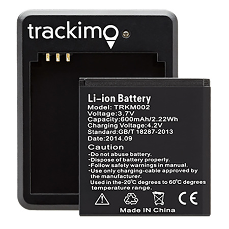 Trackimo 600mAh Extra Battery with Charging Cradle