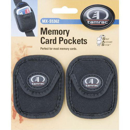 Tamrac MXS536201 SAS Pair of Memory Card Pockets, Black