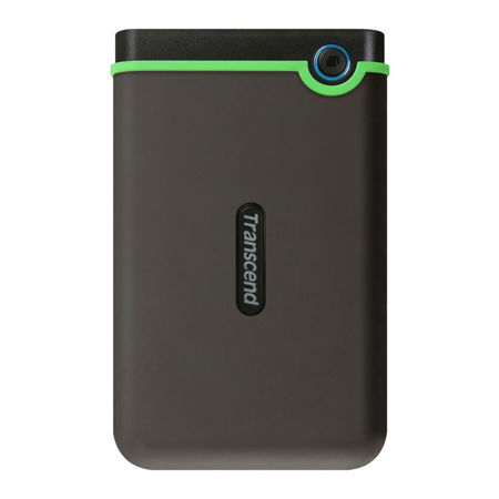 Transcend 2TB StoreJet 25MC USB 3.1 Portable Type-C External Hard Drive, Gray
