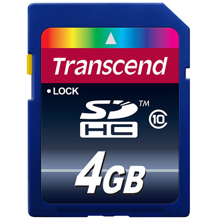 Transcend 4GB Secure Digital High Capacity (SDHC) Class 10 Memory Card