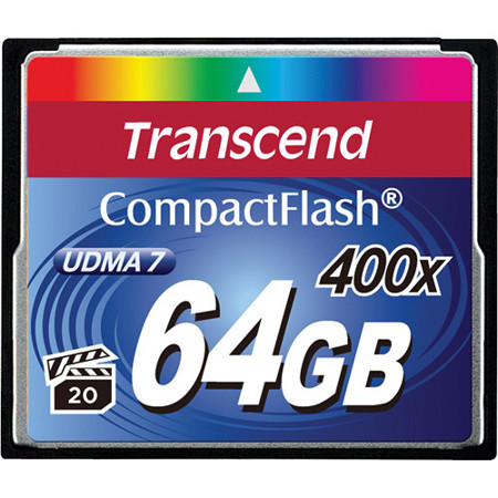 Transcend 64GB CompactFlash Memory Card 400x UDMA