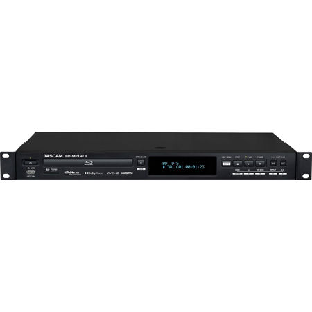 Tascam BD-MP1MKII 1 RU Rackmount Professional-Grade Blu-Ray Player with SD and USB Playback