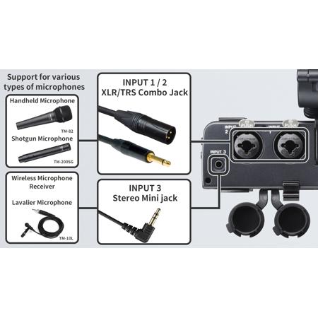 Tascam CA-XLR2d-AN XLR Microphone Adapter Kit for Analog Cameras
