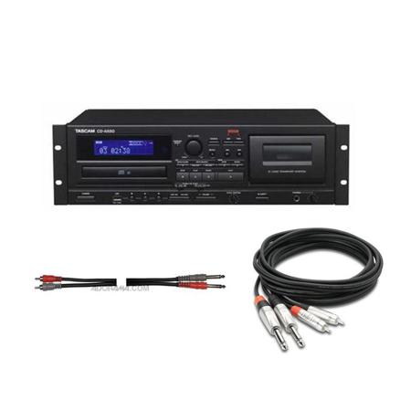 Tascam CD-A580 Cassette, USB & CD Player/Recorder - With Two Cables
