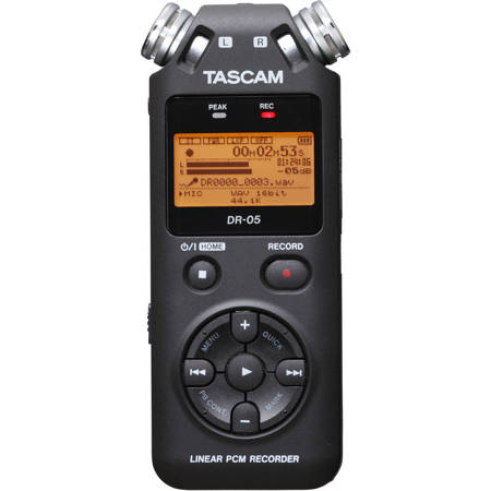 Tascam DR-05 Portable Handheld Digital Audio Recorder - Black